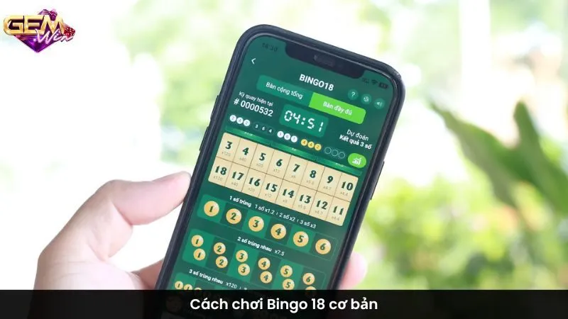 Cách chơi Bingo 18 cơ bản